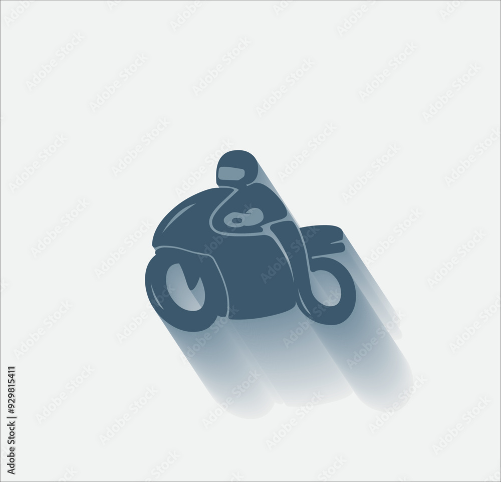 Poster vector dark color icon with shadow on light background