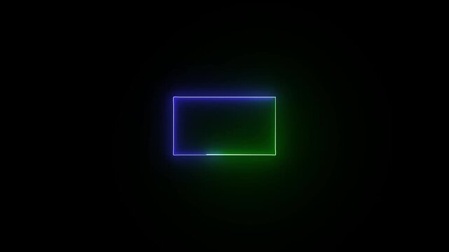saber angle,rectangle animation and screen colour background.Glowing saber rectrangle neon frame background animation.