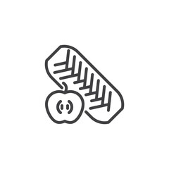 Apple Strudel line icon