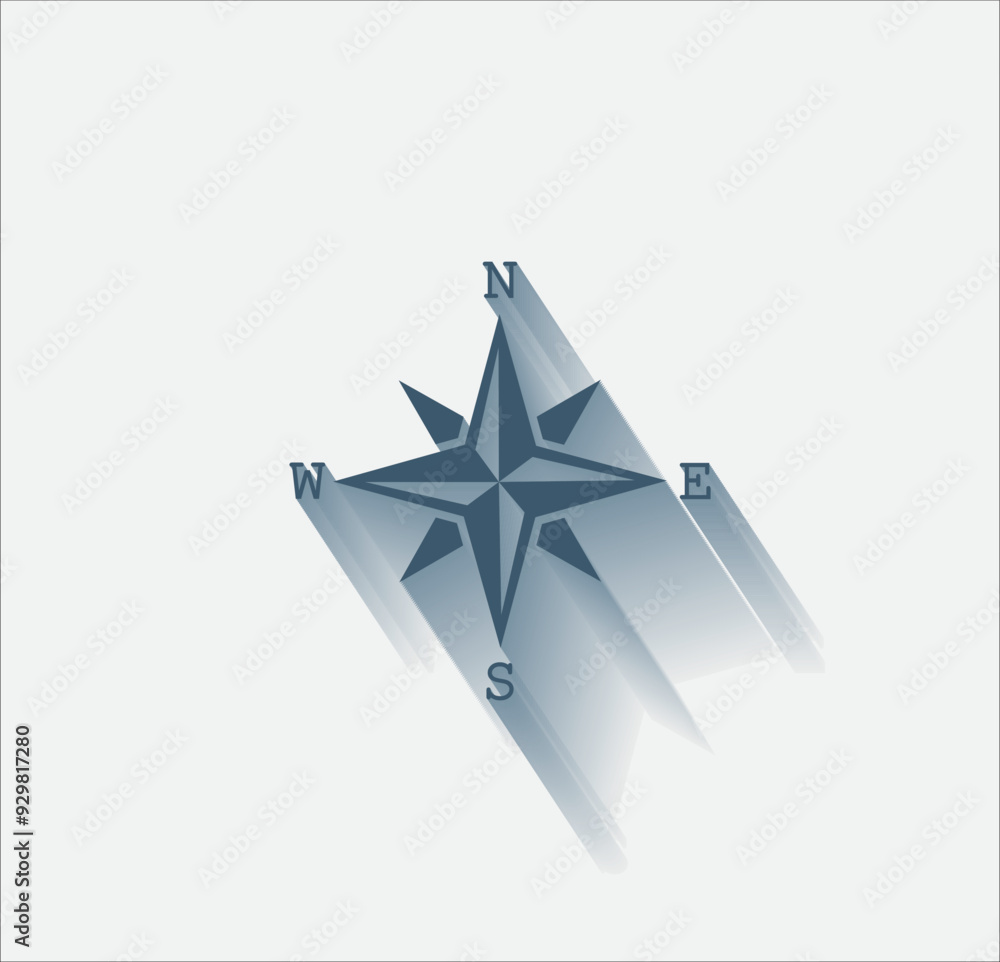 Poster vector dark color icon with shadow on light background