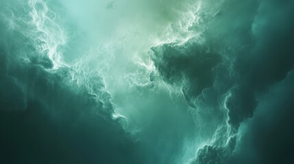 Obraz premium A dramatic abstract depiction of swirling clouds and light effects.