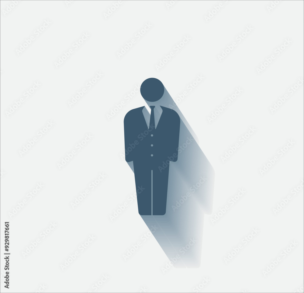 Poster vector dark color icon with shadow on light background