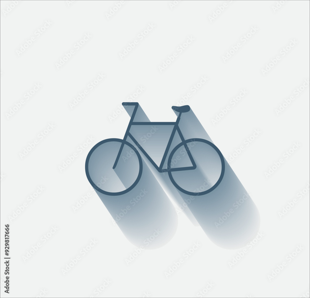 Poster vector dark color icon with shadow on light background