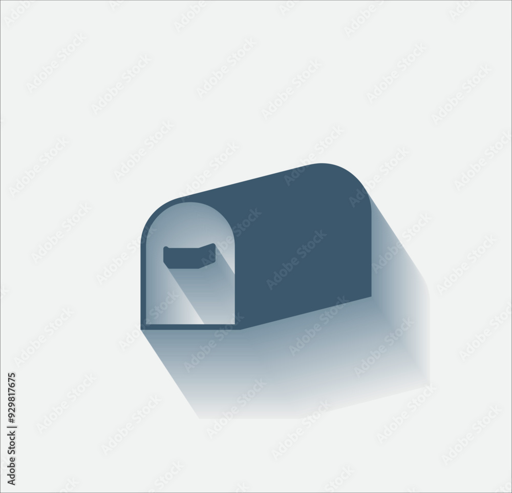 Poster vector dark color icon with shadow on light background