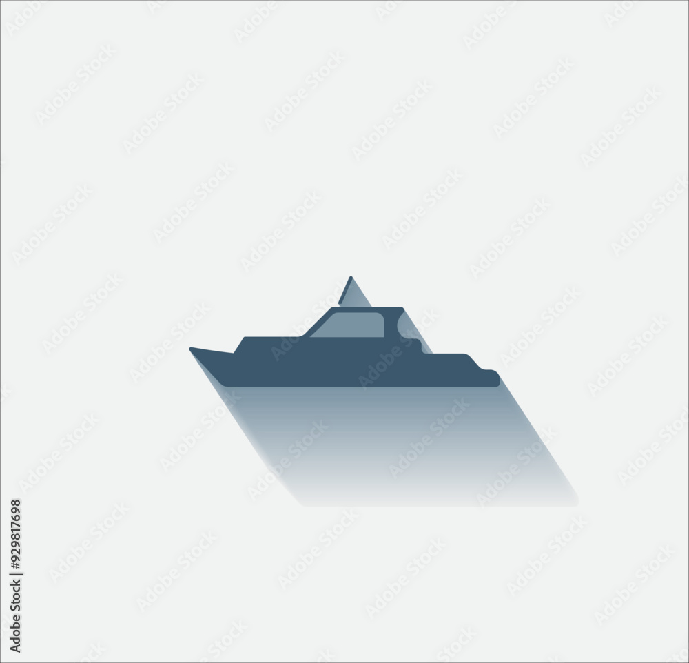 Poster vector dark color icon with shadow on light background