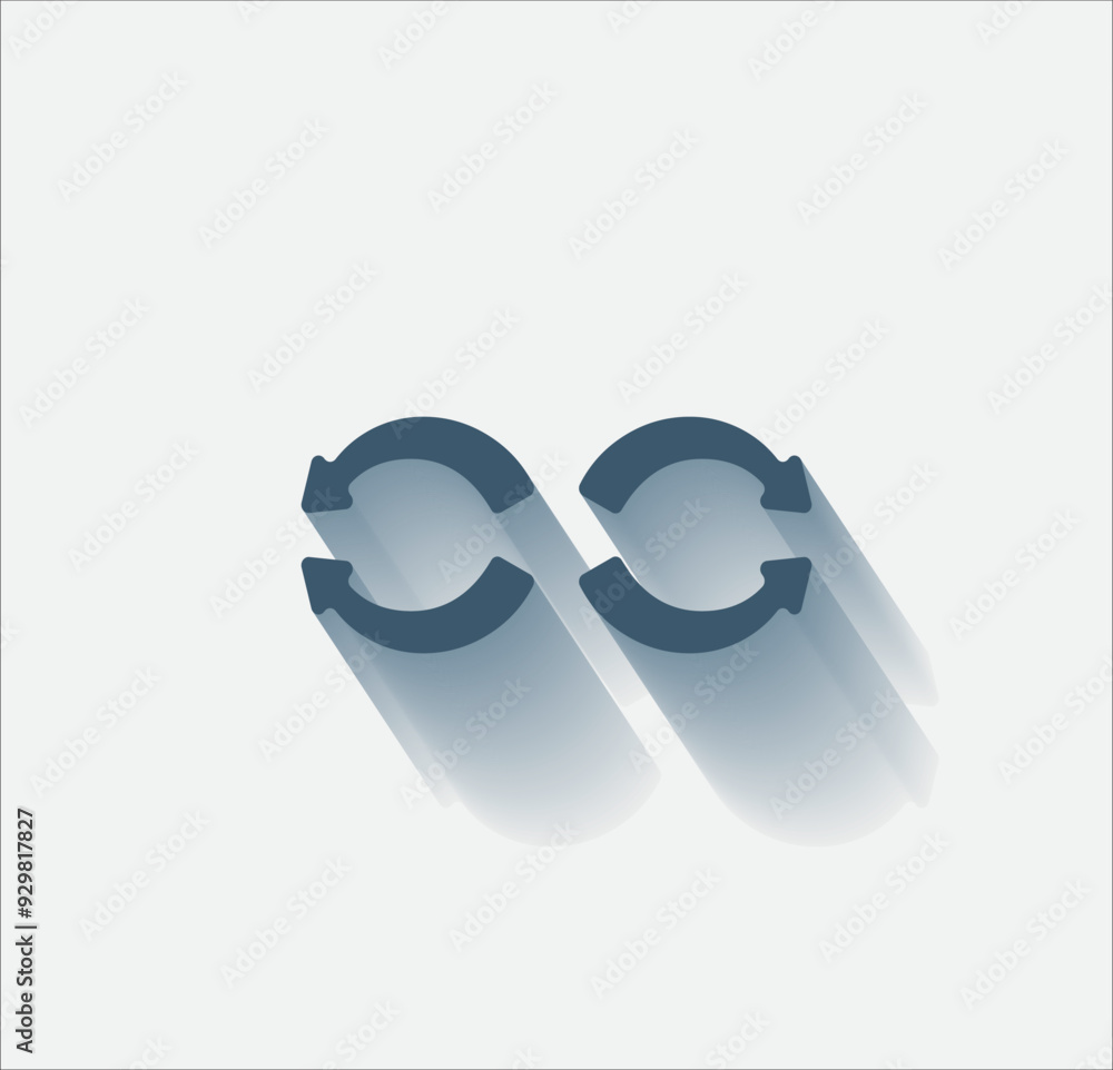Poster vector dark color icon with shadow on light background
