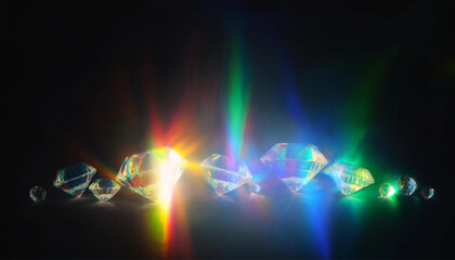 golden particles with dramatic light and bokeh effect