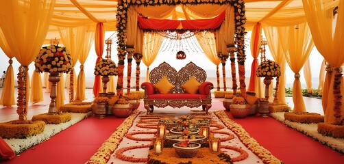 Indian wedding luxury theme.