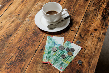 レストランでの支払いのイメージ　　外国のレストランやカフェでの支払いに関するイメージ