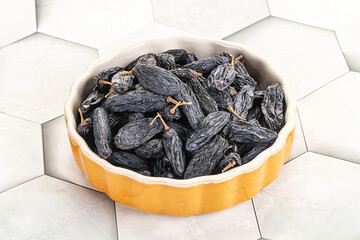 Blue raisin - dry grape berries