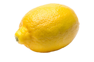 Fresh Lemon on White Background