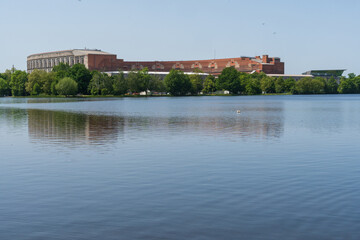 Obraz premium Nazi Party Rally Grounds and Kongresshalle (Congress Hall) in Nuremberg, Germany