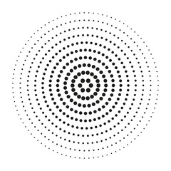 Black circle spiral symbol vector illustration