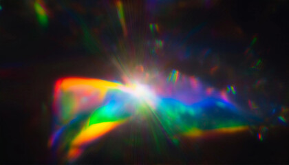 Retro Camera Effects Rainbow Lens Flares and Abstract Light Leaks