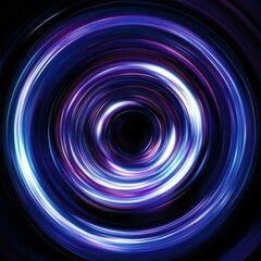 Abstract Blue and Purple Swirling Light Lines Background.