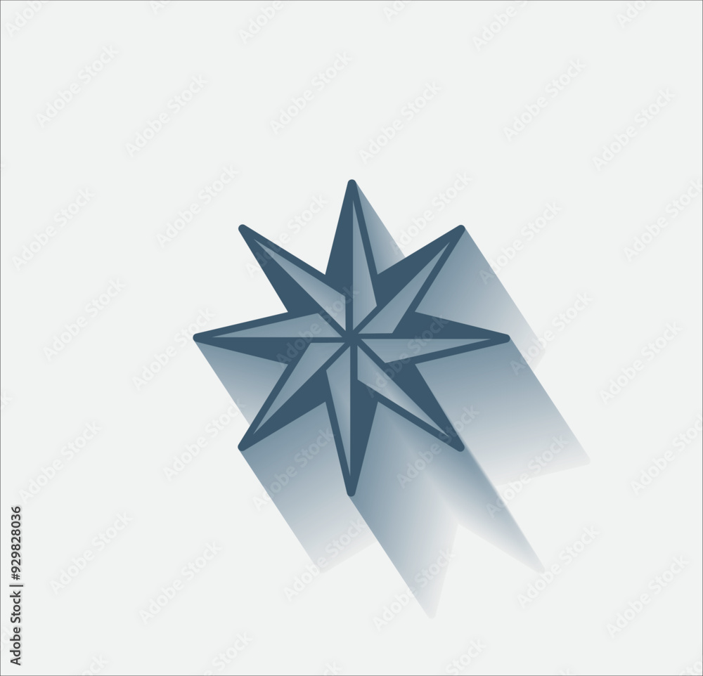 Poster vector dark color icon with shadow on light background