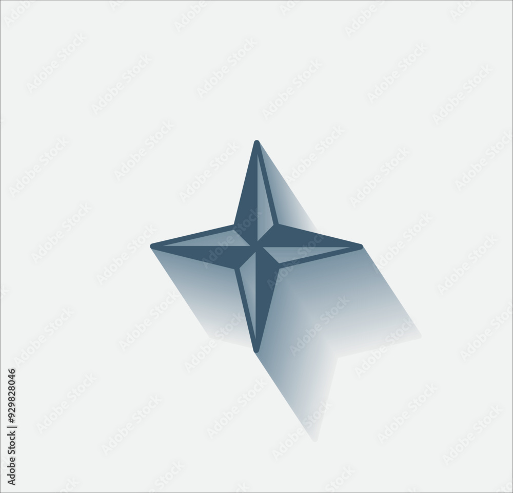 Poster vector dark color icon with shadow on light background