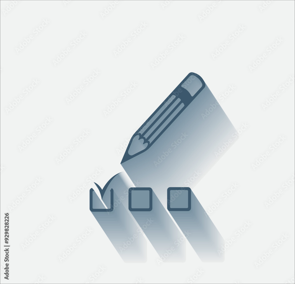 Poster vector dark color icon with shadow on light background