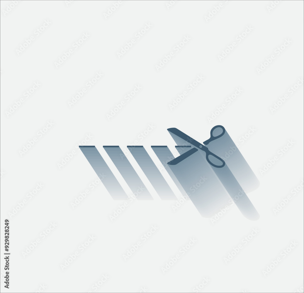 Poster vector dark color icon with shadow on light background