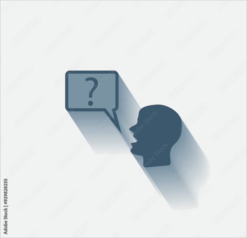 Poster vector dark color icon with shadow on light background