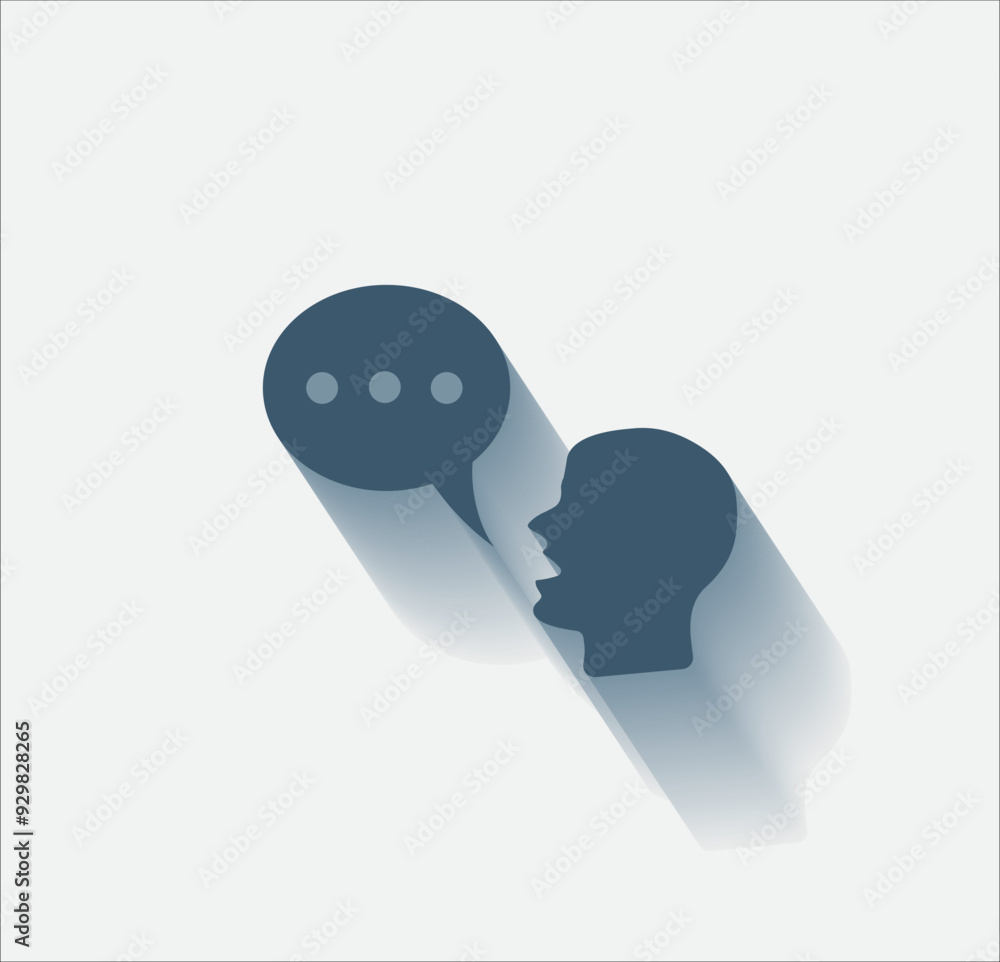 Poster vector dark color icon with shadow on light background