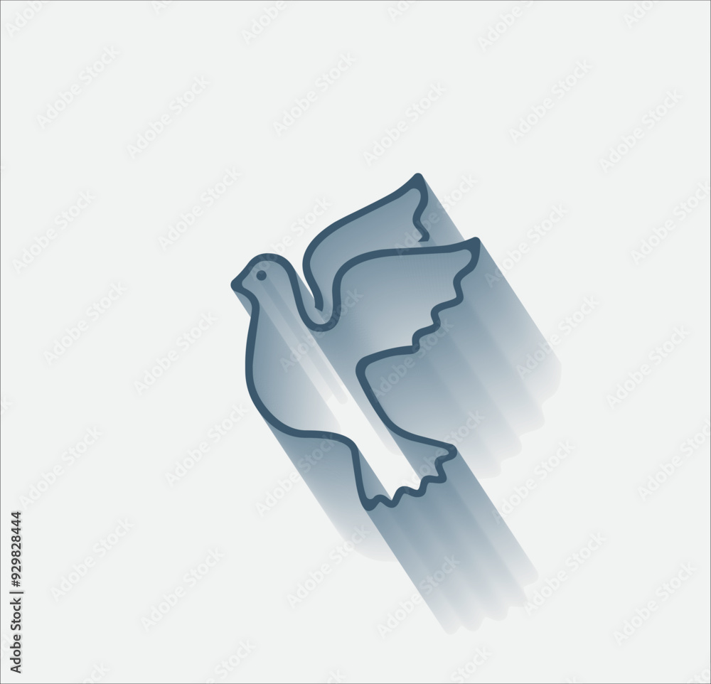 Poster vector dark color icon with shadow on light background