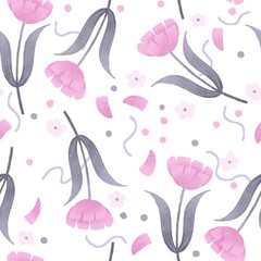 淡い花のパターン
