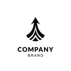 Fototapeta premium Modern Abstract Arrow Logo for Progressive Brands