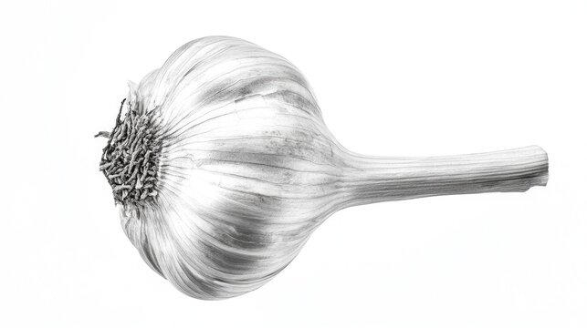 Close up of garlic head