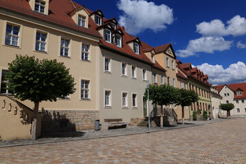 Blick in die Altstadt von Bad Lauchstädt in Sachsen-Anhalt	