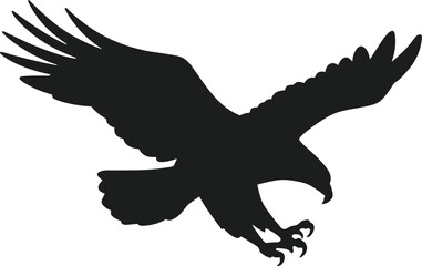 An Eagle Silhouette Vector