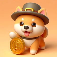 Naklejka premium Babydoge Coin