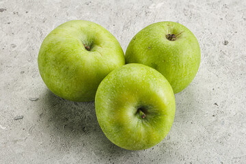 Sweet and juicy green apple