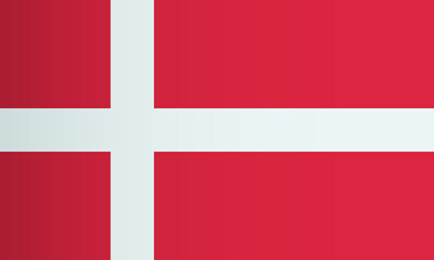 Obraz premium Danish national flag. Denmark country identity