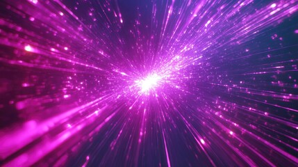 Purple and Black Background with Burst of Light