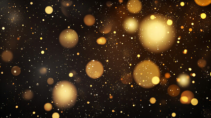 Golden Bokeh Lights.