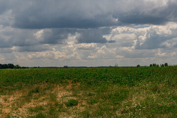 Złożona struktura chmur w komórkach burzowych, gwałtowne zjawiska atmosferyczne  © Paweł Kacperek