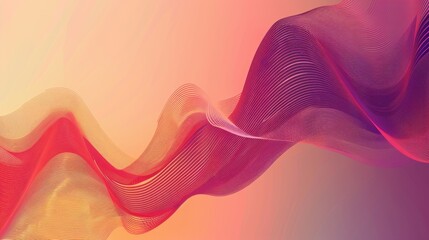 A colorful wave with a yellow background