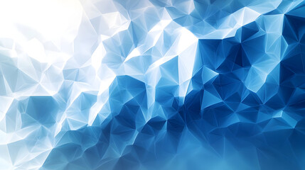 Obraz premium Abstract blue geometric pattern with triangular shapes.
