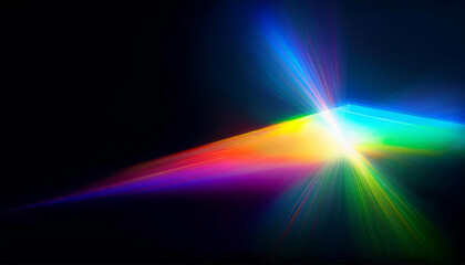 rainbow light effect with bokeh rainbow