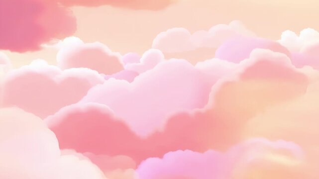 The aweinspiring beauty of the pink clouds takes center stage in this animated scene.