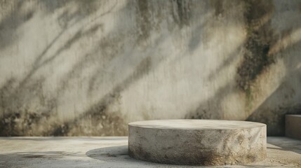 Podium, Minimal Concrete Platform Scene