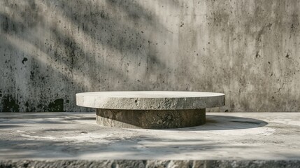 Podium, Minimalist Concrete Surface Display