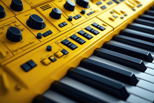 Keyboard with many knobs