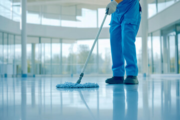 Cleaning Floor.