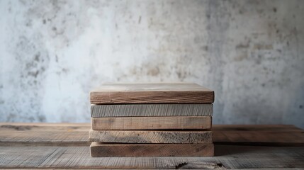 Podium, Stacked Wooden Planks Textures