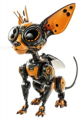 Robot dog with big eyes