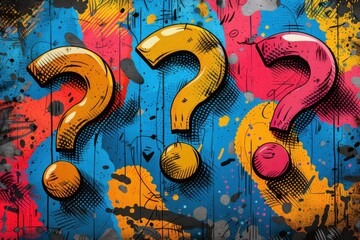 abstract background in colors and patterns for Ask a Stupid Question Day