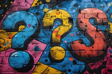 abstract background in colors and patterns for Ask a Stupid Question Day