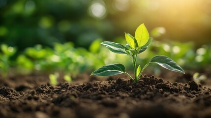 Precision farming tool analyzing the effects of changing climate on soil fertility, helping farmers adapt, on isolate background with space for text